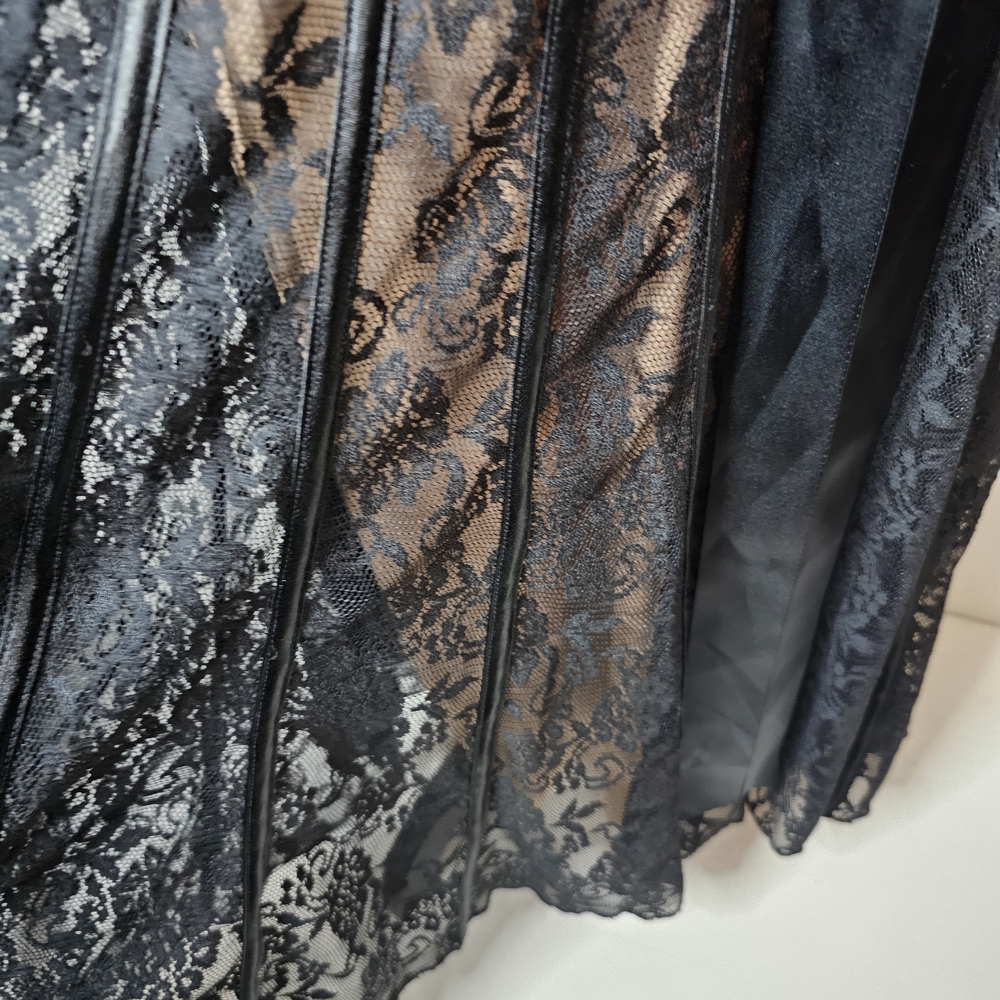SL Fashions Black Lace Midi Dress - Picture 16 of 16